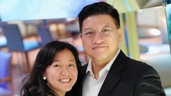 Lê Diệp Kiều Trang cùng chồng là Sonny Vũ, hai nhà khởi nghiệp nổi tiếng. Ảnh: Facebook Christy Le