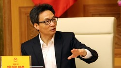 Phó Thủ tướng Vũ Đức Đam trao đổi tại cuộc họp. Ảnh VGP