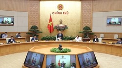 Thủ tướng Nguyễn Xuân Phúc chủ trì cuộc làm việc với các tập đoàn kinh tế tư nhân - Ảnh: VGP