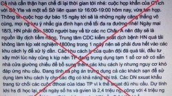 Thông tin thất thiệt đăng trên mạng xã hội. Ảnh: CA TP HN