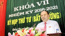 Ông Nguyễn Văn Hùng phát biểu tại lễ khai mạc kỳ họp thứ 4, HĐND tỉnh khóa VII khi đương nhiệm Bí thư Tỉnh ủy, Chủ tịch HĐND tỉnh. Ảnh: quangtri.gov.vn