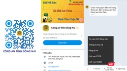 Công an tỉnh Đồng Nai thiết lập 182 tài khoản Zalo bao gồm Công an tỉnh, Công an các huyện, xã nhận tin tố giác tội phạm, phản ánh của người dân.