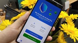 Giao diện ứng dụng khẩu trang điện tử.