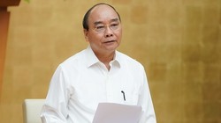 Thủ tướng Nguyễn Xuân Phúc phát biểu tại hội nghị giao ban trực tuyến với các bộ, ngành, địa phương. Ảnh: VGP.