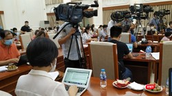 Ảnh minh họa: Báo chí tác nghiệp tại sự kiện. 