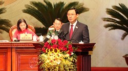 Ông Vương Đình Huệ tiếp tục được bầu giữ chức Bí thư Thành ủy Hà Nội với số phiếu tuyệt đối. Ảnh: UBND TP. Hà Nội