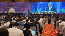 Thủ tướng Nguyễn Xuân Phúc phát biểu tại Diễn đàn cấp cao Đô thị thông minh ASEAN năm 2020. Ảnh: Anh Lê. 