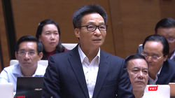 Phó Thủ tướng Vũ Đức Đam tại phiên thảo luận tại hội trường Quốc hội hôm nay.