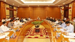 Toàn cảnh phiên họp của Thường trực Ban Chỉ đạo Trung ương về phòng, chống tham nhũng. Ảnh: TTXVN