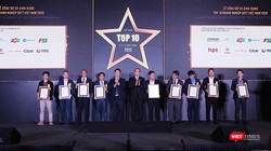 Các doanh nghiệp nhận danh hiệu "Top 10 doanh nghiệp CNTT Việt Nam 2020".