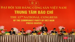 Ông Lê Mạnh Hùng – Phó trưởng Ban Tuyên giáo Trung ương, Giám đốc Trung tâm Báo chí Đại hội XIII của Đảng. Ảnh: Phạm Duy Thành.