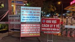 Khu vực cổng Bệnh viện Trẻ em Hải Phòng những ngày phong tỏa, cách ly y tế. Ảnh: UBND TP. Hải Phòng.