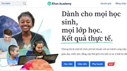 Giao diện của Khan Academy Tiếng Việt