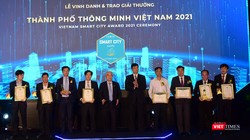 9 giải thưởng Thành phố thông minh Việt Nam 2021 được trao cho 4 đô thị.