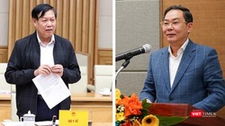 Ông Đỗ Xuân Tuyên (trái) và ông Lê Hồng Sơn (phải)