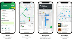 Dữ liệu bản đồ đóng góp từ cộng đồng thông qua ứng dụng.