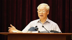 Tổng Bí thư Nguyễn Phú Trọng phát biểu tại Hội nghị. Ảnh: VOV.