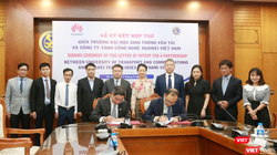 Lễ ký kết giữa Huawei Việt Nam và Đại học Giao thông Vận tải
