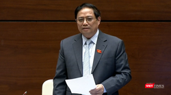 Thủ tướng Chính phủ Phạm Minh Chính trong phiên trả lời chất vấn chiều 5/11.