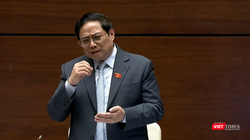 Thủ tướng Phạm Minh Chính trong phiên trả lời chất vấn chiều 5/11.