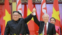 Tổng Bí thư Đảng Lao động Triều Tiên Kim Jong-un gặp gỡ Tổng Bí thư Nguyễn Phú Trọng tháng 3/2019 tại Hà Nội