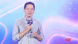 Cục trưởng Cục Phát thanh Truyền hình và Thông tin điện tử Lê Quang Tự Do trao đổi tại Ngày hội game Việt Nam 2023.