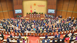 Toàn cảnh lễ khai mạc Kỳ họp thứ Sáu, Quốc hội Khóa XV, vừa diễn ra sáng 23/10.