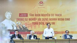 Hội thảo tại BNG nhân kỷ niệm 100 ngày sinh cố Ngoại trưởng Nguyễn Cơ Thạch. Ảnh Bộ Ngoại giao.