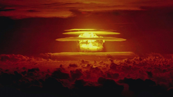 Đám mây hình nấm sinh ra từ vụ thử hạt nhân mạnh nhất của Mỹ Castle Bravo vào ngày 1/3/1954 (ảnh: NOAA)