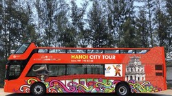 Đại biểu tham dự SEA Games 31 sẽ được trải nghiệm miễn phí xe buýt 2 tầng “Hanoi City tour”. Ảnh: Seagames31