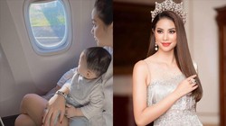 Hoa hậu Phạm Hương trở về Việt Nam cùng 2 cậu con trai 