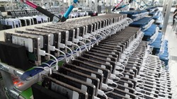 Pin của điện thoại Note 7 được thử nghiệm trong phòng lab Samsung. (Ảnh: The Korea Herald)