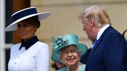 Đệ nhất phu nhân Melania có pha "chữa ngượng" cho ông Trump (Ảnh: Newsweek)