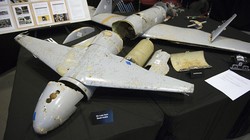 Một máy bay không người lái của Houthi bị Arab Saudi bắn hạ (Ảnh: AP)