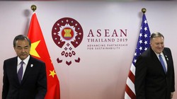 Ngoại trưởng Mỹ, Trung Quốc trong cuộc gặp các Bộ trưởng Ngoại giao ASEAN tổ chức tại Bangkok, Thái Lan (Ảnh: Reuters)