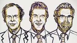 Ba nhà khoa học William Kaelin, Sir Peter Ratcliffe and Gregg Semenza được vinh danh trong lễ trao giải thưởng Nobel Y học 2019 (Ảnh: Nobel Prize)