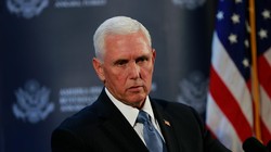 Phó Tổng thống Mỹ Mike Pence thông báo về thỏa thuận ngừng bắn ở Ankara (Ảnh: Independent)