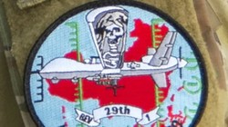 Miếng dán có hình bản đồ Trung Quốc trên đồng phục các binh sĩ Mỹ tham gia tập trận (Ảnh: Air Force Magazine)