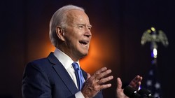 Ông Joe Biden có bài phát biểu tại Delaware (Ảnh: CNN)