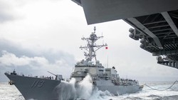 Tàu USS John Finn của Mỹ tại khu vực Ấn Độ-Thái Bình Dương ngày 14/1/2021 (Ảnh: SCMP)