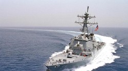 Hải quân Mỹ cho hay họ đã điều tàu USS Curtis Wilbur băng qua eo biển Đài Loan (Ảnh: AFP)