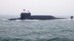 Một tàu ngầm Trường Chinh 15 của Hải quân Trung Quốc được chụp ở Thanh Đảo (Ảnh: AFP)