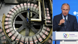 Tổng thống Putin nói rằng Mỹ đang tự làm suy yếu vị thế thống trị của đồng USD (Ảnh: Reuters)