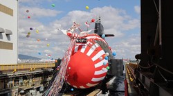 Nhật Bản đã cho ra mắt con tàu thứ hai thuộc lớp Taigei, có tên Hakugei (Ảnh: Asia Times)