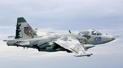 Một máy bay ném bom chiến đấu Su-25 của Ukraine (Ảnh: Wikipedia).