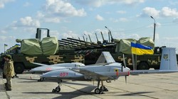 Drone Bayrakta mà Ukraine nhập từ Thổ Nhĩ Kỳ (Ảnh: Getty)