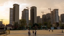 Một dự án nhà ở của Evergrande ở Lục An, tỉnh An Huy, Trung Quốc (Ảnh: WSJ)