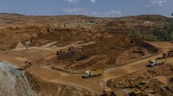 Quang cảnh một khu khai thác nickel trên đảo Obi của Indonesia (Ảnh: WSJ)