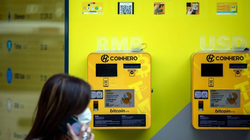 Các máy ATM Bitcoin do Coinhero vận hành ở Hong Kong, Trung Quốc (Ảnh: Bloomberg)