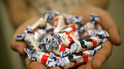 Kẹo kem thỏ trắng rất phổ biến ở Hong Kong vào dịp Tết Nguyên Đán (Ảnh: EPA)